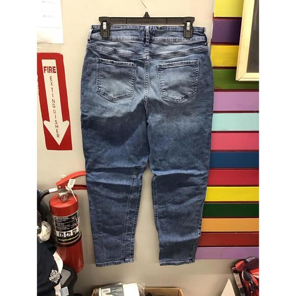 Logo Lori Goldstein straight leg ankle jeans size 8 medium indigo new qvc - Picture 2 of 5